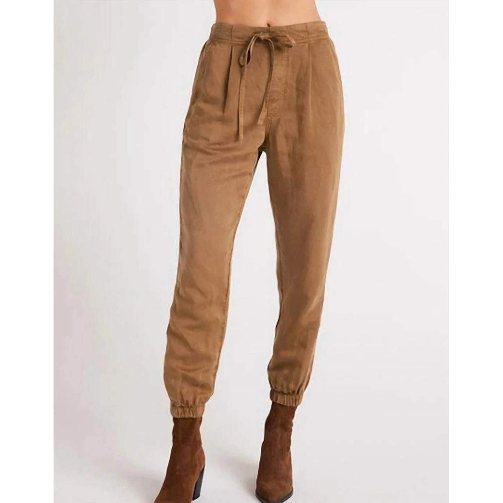 Bella Dahl Topaz Brown Pocket Joggers Women Size S Brown Nwt Drawstring Pants